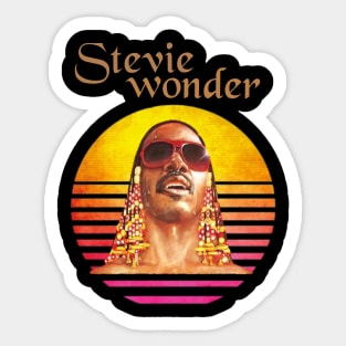 Stevie wonder Sticker